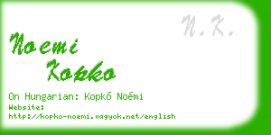 noemi kopko business card
